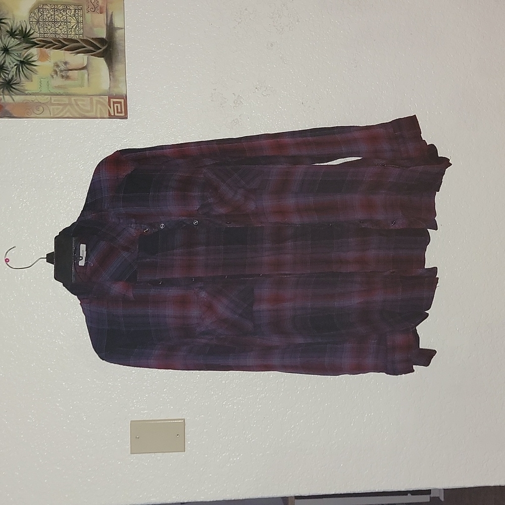 Blue/Purple plaid flannel